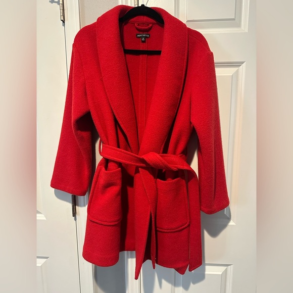 J CREW Belted wrap coat. Size medium - Picture 3 of 6